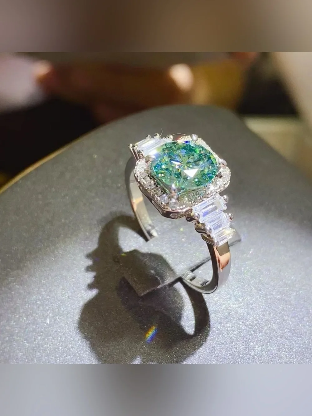 3 Carat Moissanite 925 Sterling Silver Ring